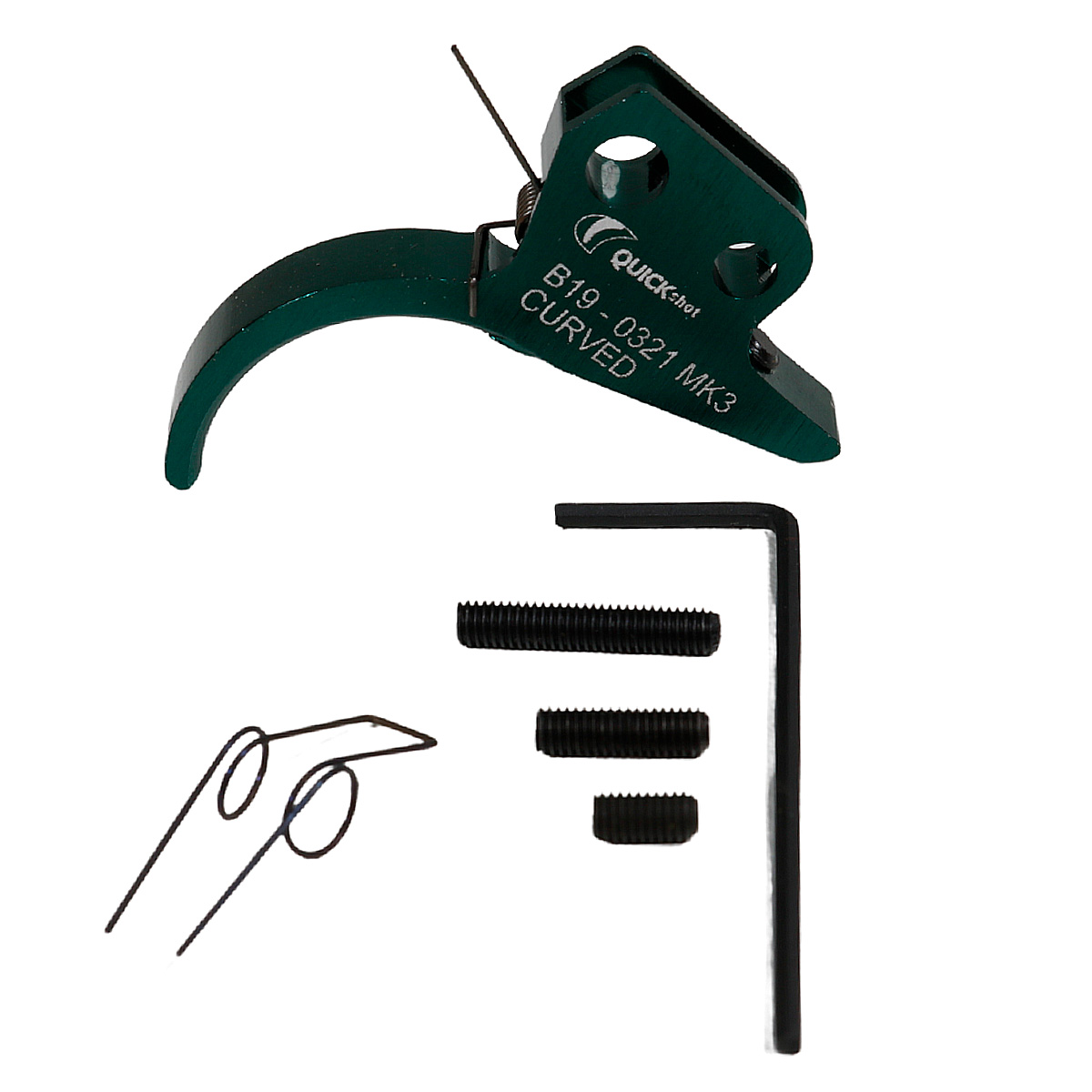 Lâmina de gatilho – BAM B19/CBC B19 – MK3 Curved – Verde